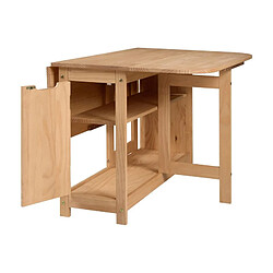 Acheter But Table rabattable 1 porte MYLENA Bois massif