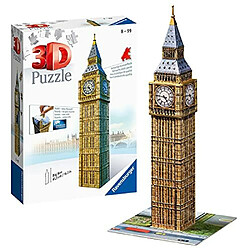 Ravensburger Big Ben Puzzle 3D 216 piAces pour enfants et adultes - La technologie Easy click signifie que les piAces semboAtent parfaitement 