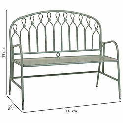 Avis Banc Alexandra House Living Vert Métal 56 x 98 x 118 cm