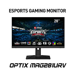 Ecran d'ordinateur - MSI - Optix MAG281URV - 28 - 60 Hz pas cher