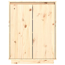 Acheter vidaXL Armoire à chaussures 60x35x80 cm Bois de pin massif