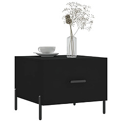 Avis Maison Chic Lot de 2 Tables basses,Table Console pour salon noir 50x50x40 cm bois d'ingénierie -MN45041