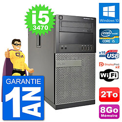 PC Tour Dell 7010 Intel Core i5-3470 RAM 8Go Disque Dur 2To Windows 10 Wifi · Occasion 