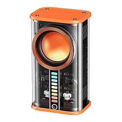 Yonis Enceinte Bluetooth Miniature Son Haute-Fidélité Autonomie 4h Enceinte Bluetooth Mini Puissante Basses Profondes Son Haute Fidélité Autonomie 4h Orange YONIS