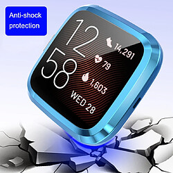 Avis Wewoo Boîtier de montre Housse en TPU à couverture totale pour Fitbit Versa 2 bleue