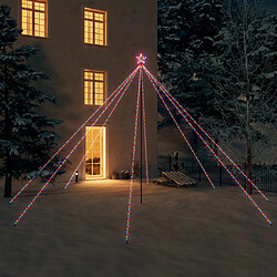 vidaXL Lumières d'arbre de Noël Int/Extérieur 800 LED colorées 5 m 