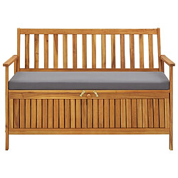 Maison Chic Banc de rangement | Meuble de rangement d'Entrée | Coffres d'Intérieur de jardin 120 cm Bois d'acacia solide -MN53224