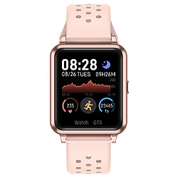 Wewoo Montre connectée Smartwatch P8 de 1,3 pouces avec écran couleur IPSsurveillance de la fréquence cardiaque / pression artérielle / surveillance du sommeil / Oxymètre rose