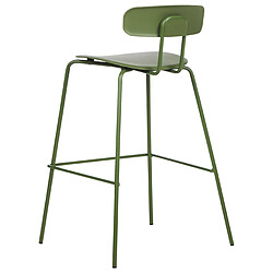 Beliani Tabouret de bar Set de 2 Vert SIBLEY pas cher