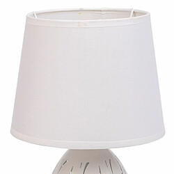 Acheter Lampe de bureau Alexandra House Living Blanc Métal Tissu 220-240 V 18 x 31 x 18 cm