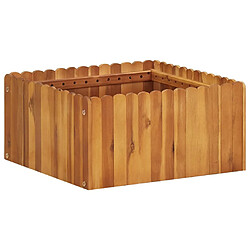 Maison Chic Jardinière,Lit surélevé de jardin - Bac à fleurs - pot de fleur 50x50x25 cm Bois massif d'acacia -GKD86166