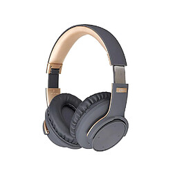 Universal B8 Bluetooth 5.0 sans fil à travers l'oreille téléphone intelligent tactile stéréo haute fidélité casque anti-bruit support carte TF gris or