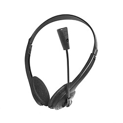 Avis GUPBOO Casque stéréo filaire à suppression de bruit avec micro bandeau réglable pour ordinateur portable 3,5 mm