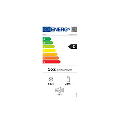 Réfrigérateur combiné 60cm 363l blanc - KGN392WCF - BOSCH