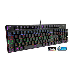 Spirit of Gamer Clavier PRO GAMING Mécanique LED RGB XPERT-K300 Anti-Gosthing avancé avec N-Key Rollover.