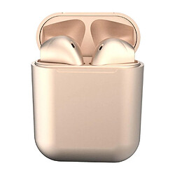 Universal Bluetooth 5.0 casque casque sans fil casque casque pour téléphone portable champagne or 