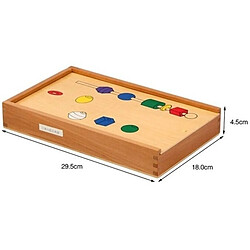 Totalcadeau Jeu perles à enfiler reconstitution d'image Montessori