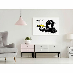 Paris Prix Tableau Imprimé Banksy - Monkey with Banana Wide 60 x 90 cm