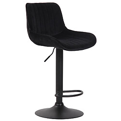 Non Lot de 2 tabourets de bar Lentini velours noir