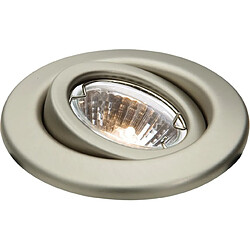 KNIGHTSBRIDGE Downlight à cardan en chrome brossé, 12V 50W 