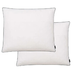 vidaXL Oreiller lot de 2 Remplissage de duvet léger 70 x 60 cm Blanc 