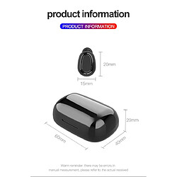 Universal L21 Pro TWS Bluetooth sans fil casque stéréo imperméable dans l'oreille casque sport adapté pour OPPO Huawei Xiaomi Music Casque casque casque (blanc) pas cher