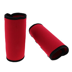 Avis 2 PCS Pet Leg Brace Protector Chien Blessure Genouillères Fixes Rouge L