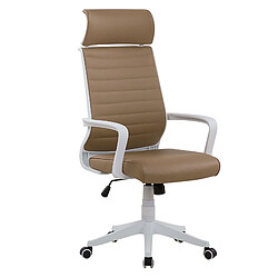 Beliani Chaise de bureau Marron clair LEADER