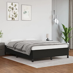 vidaXL Cadre de lit sans matelas noir 140x190 cm similicuir