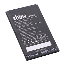 vhbw Li-Ion batterie 1600mAh (3.7V) pour téléphone portable mobil smartphone Wiko Jerry 