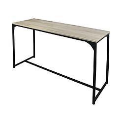 LOFT CONSOLE AVEC STRUCTURE EN METAL NOIR 120X39XH79CM+Urban Living pas cher