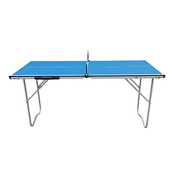 COUGAR Table de Ping Pong Mini 1500 Basic Portable Bleu | Ping Pong de Table Cadre Robuste Aluminium, Protections Angles | Tennis de Table Pliable, Rangement Facile, Garantie de 2 ans.