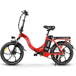 Avis Vélo électrique SAMEBIKE CY20-IT - moteur 350W batterie 36V13AH autonomie 35KM freins à disque mécaniques - Rouge