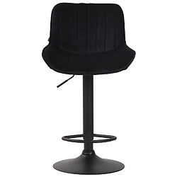 Avis Non Lot de 2 tabourets de bar Lentini velours noir