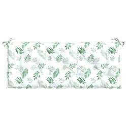 Acheter Maison Chic Coussin Confort | pouf | Coussin de banc de jardin motif de feuilles 120x50x7 cm tissu -GKD26280