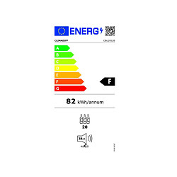 Cave à vin encastrable sous plan 20 bouteilles - CBU20S2B - CLIMADIFF