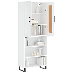 Avis Maison Chic Buffet,Meuble de Rangement,commode pour salon,Cuisine Blanc 69,5x34x180 cm Bois d'ingénierie -MN63691