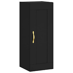 Maison Chic Armoire murale,Meuble de Rangement pour salon,cuisine noir 34,5x34x90 cm bois d'ingénierie -MN75300