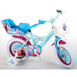 Volare Vélo enfant Disney La reine des neiges 2 12 pouces bleu/mauve assemblé à 95%