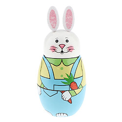 5Pièces Poupée Matryoshka en Bois - Lapin Mignon pas cher