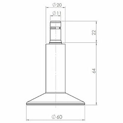 Acheter 5 patins grand modèle N°12, tige 11 mm hjh OFFICE