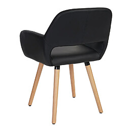 Avis Mendler Chaise de salle à manger Altena II, fauteuil, design rétro des années 50 ~ similicuir, noir