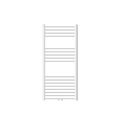 LuxeBath Radiateur de salle de bain Sahara raccord central sèche-serviettes blanc 60x120cm