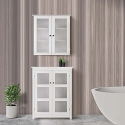 Avis Placard mural de salle de bain armoire de rangement blanc Connor Teamson Home ELG-581