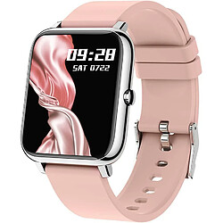 VANWIN Montre Connectée Kalinco P22 Sport Podomètre Moniteur De Sommeil/Fréquence Cardiaque Tension Artérielle Spo2 Smartwatch Montre Intelligente Bracelet Connecté Pour Android Ios (Rose)