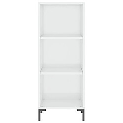 Acheter Maison Chic Buffet,Meuble de Rangement,commode pour salon,Cuisine blanc brillant 34,5x32,5x90 cm bois d'ingénierie -MN26767