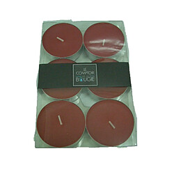 Comptoir Des Bougies Lot de 6 bougies colorées - Diam. 5,9 cm - Rouge Comptoir des bougies - Lot de 6 bougies colorées - Diam. 5,9 cm - Rouge - Design