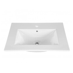 Acheter Ac-Deco Ensemble sous-vasque + vasque - Blanc - 60 cm - Bali