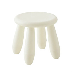 Wewoo Tabouret coloré en plastique pour enfants blanc 