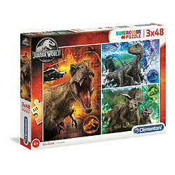 Ludendo Puzzle SuperColor 3x48 pièces - Jurassic World